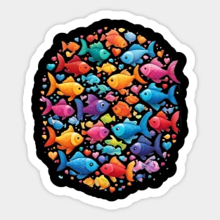 School of Fish Sticker